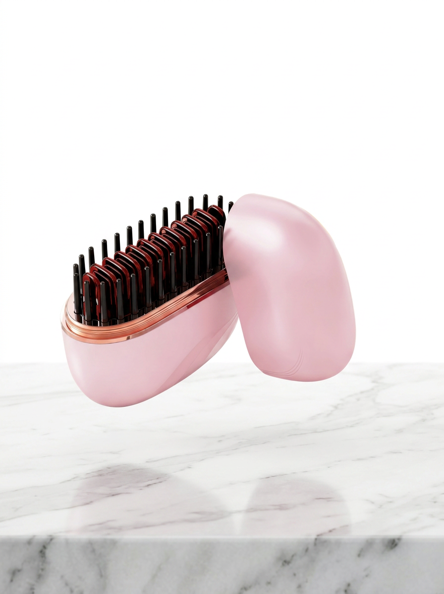 DUO COUPLE LISSÉA — brosse rose pour elle et noire pour lui